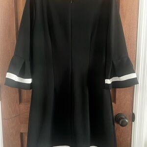 R&K Black Dress with Subtle White Details